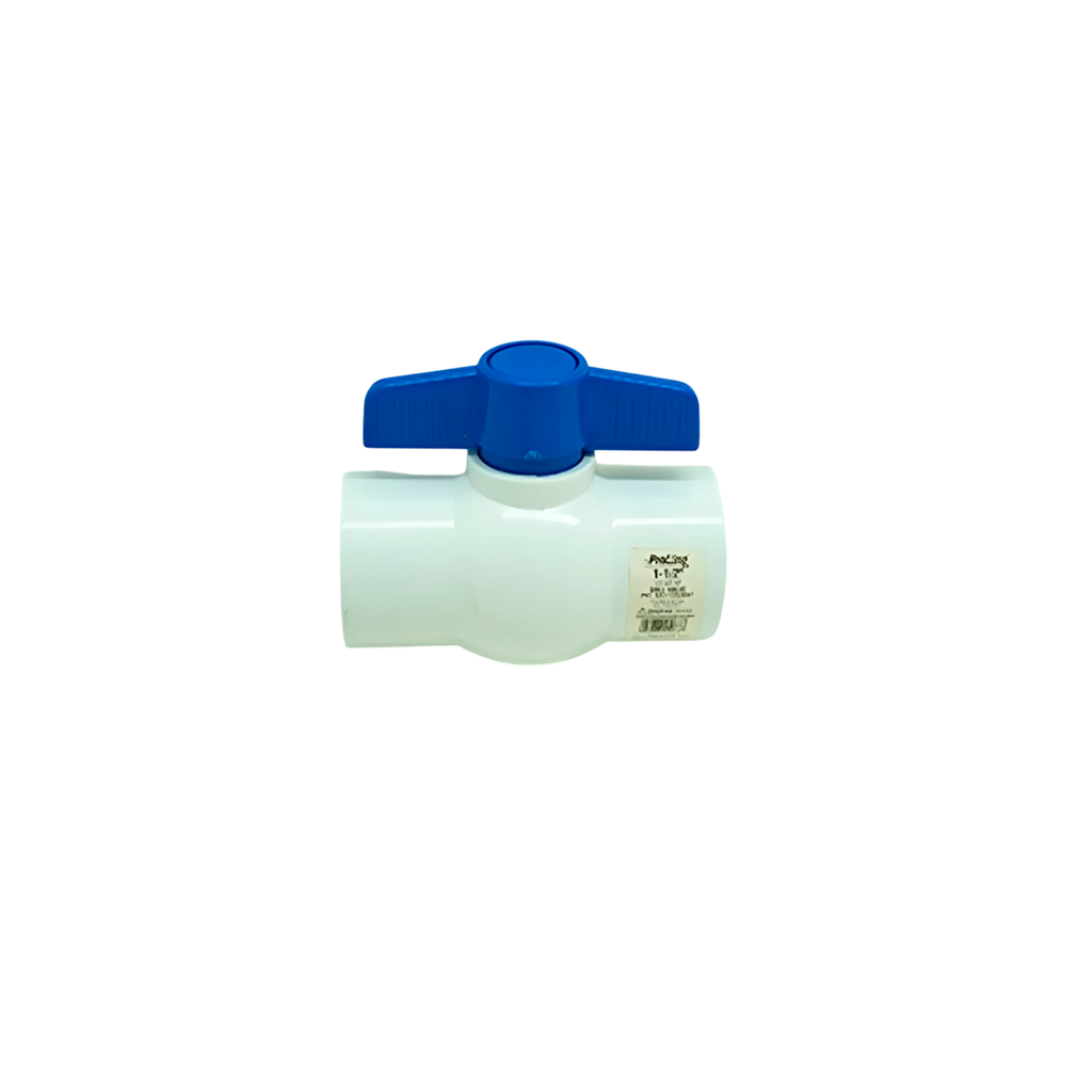 Valvula balin 1.1/2" pvc sin rosca b&k 107-637