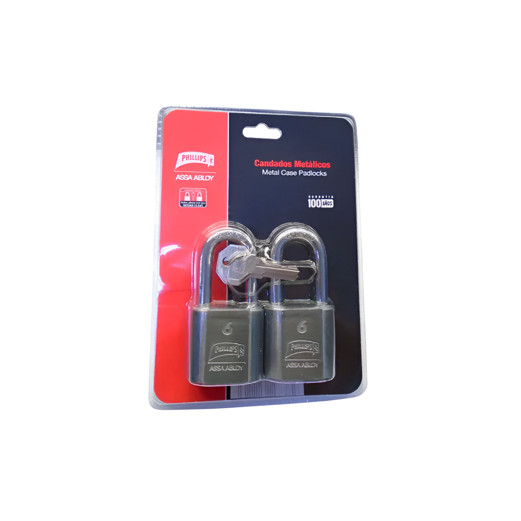 Candado phillips 40mm 2pc con largo 1499 b