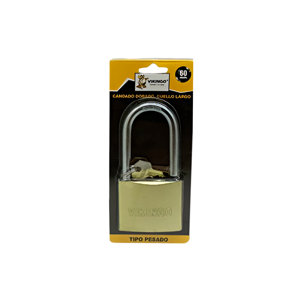 Candado vikingo 50mm con largo bp50l dorado