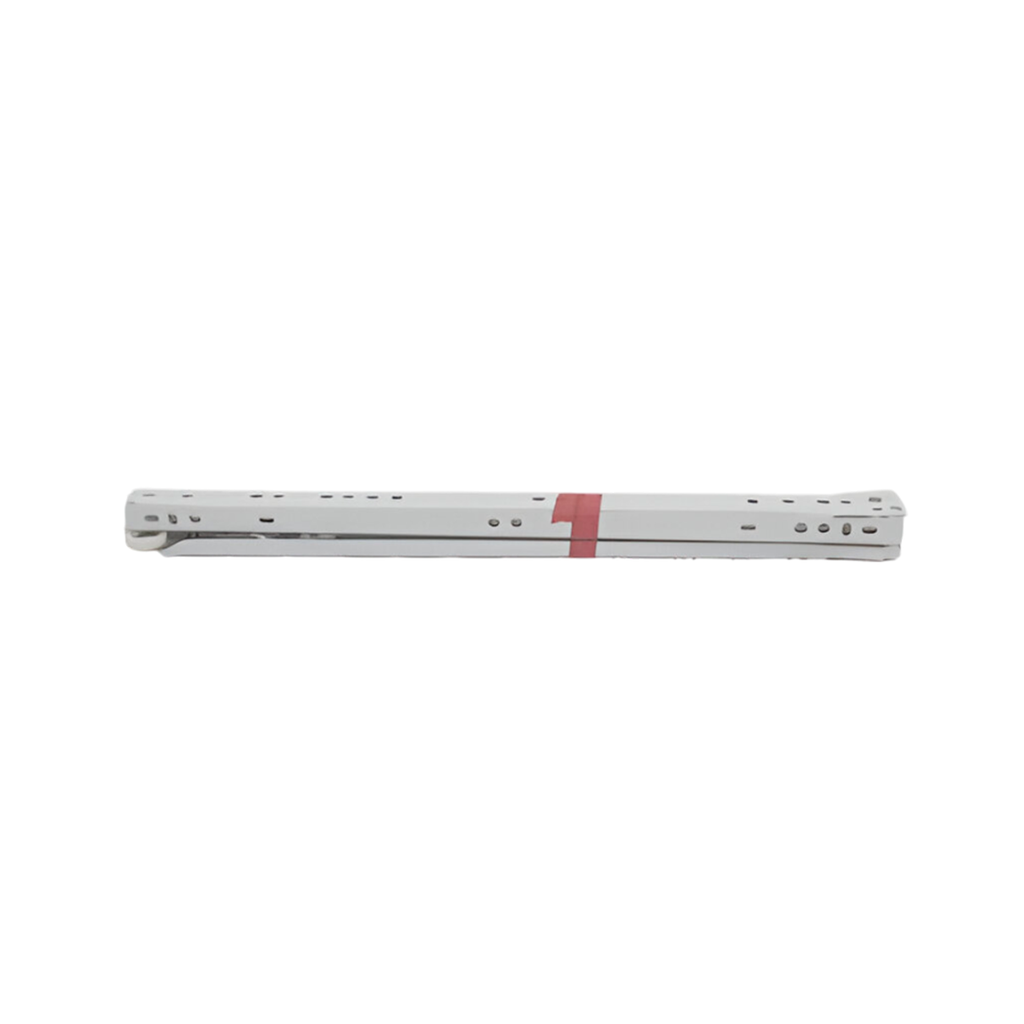 Riel para gaveta 16" sin tornillo 4pc blanco