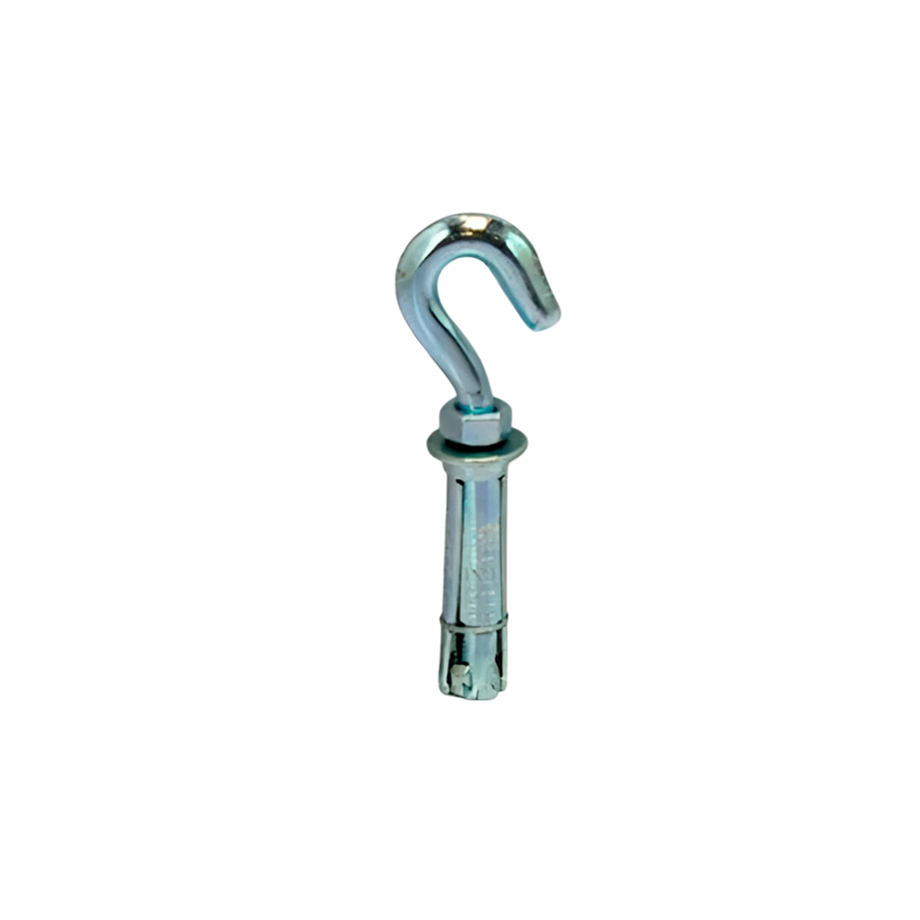 Taco metal con gancho abierto m12x80mm ac-ga