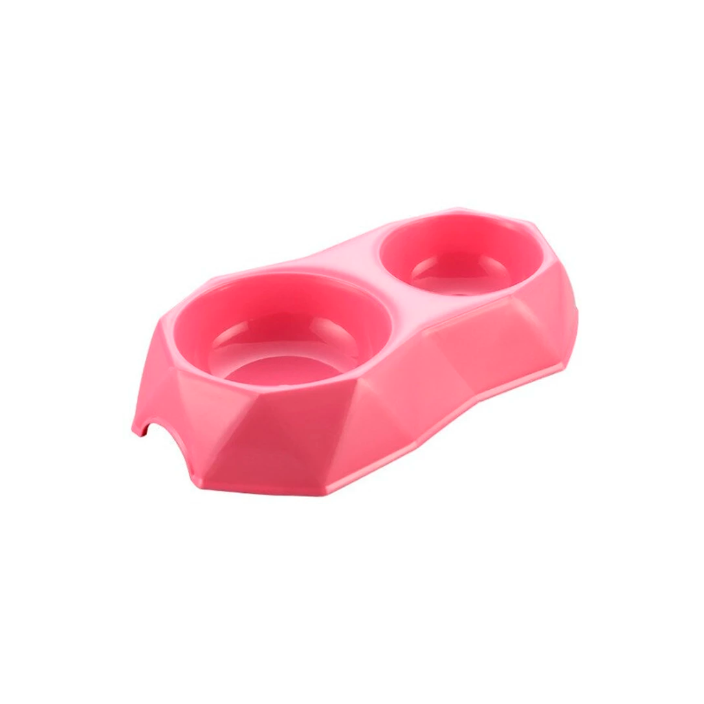 Plato doble para perro plastico 32cm 1658