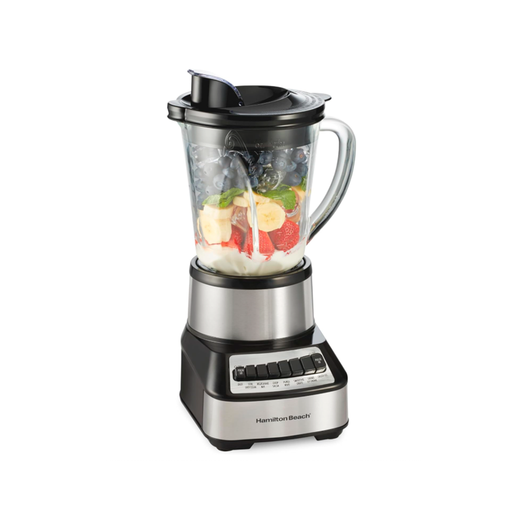 Licuadora 12-velocidades 700w vaso de vidrio hamilton beach 54221