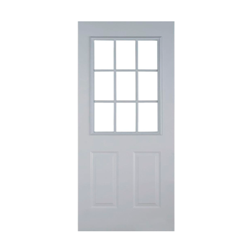 Puerta acero 9p 36"x80" zyg013 blanco