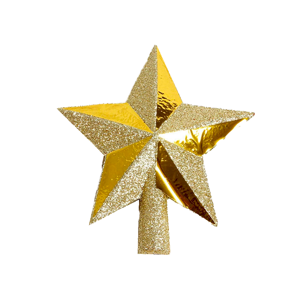 Estrella navideña 20cm 2-cs1602-698 dorado