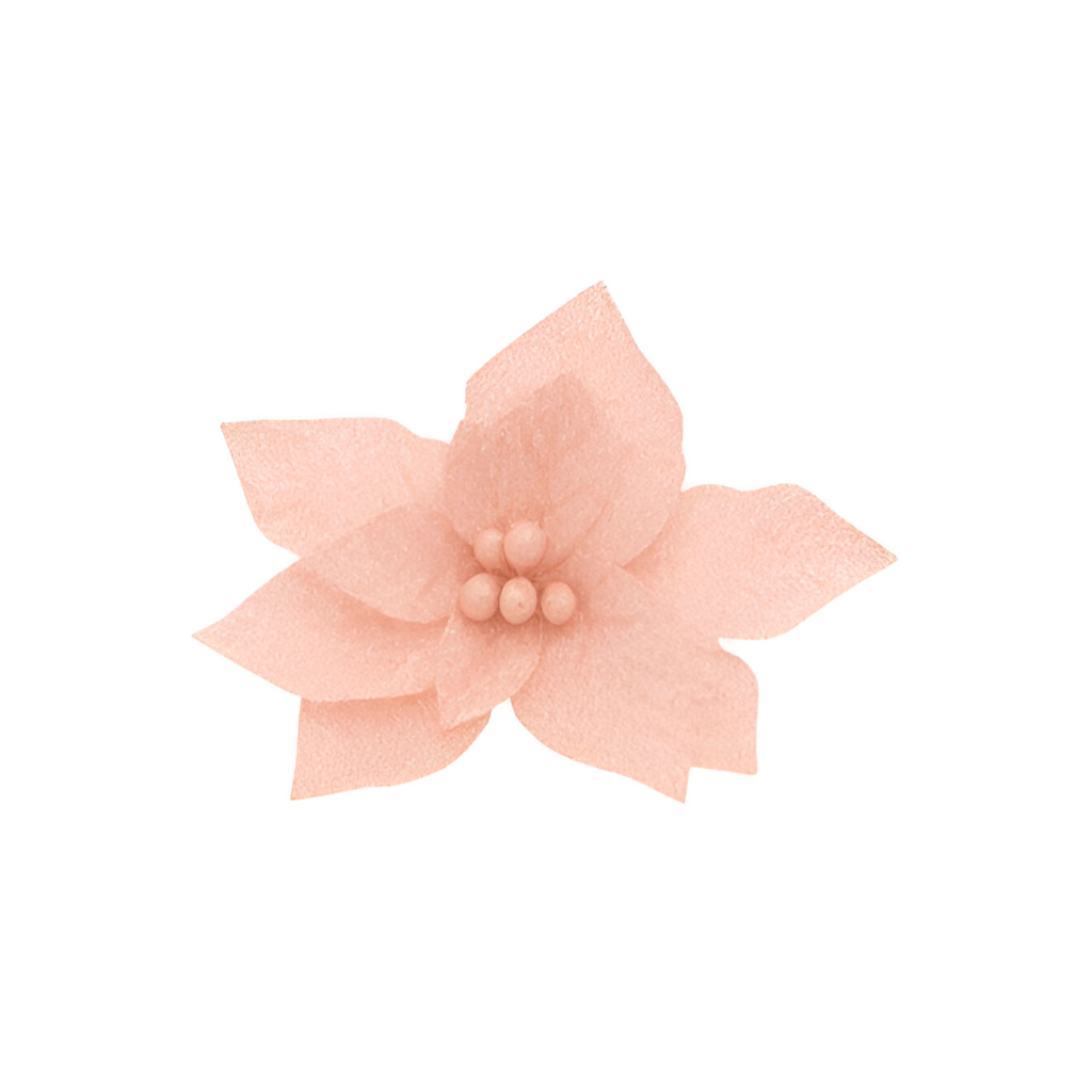 Flor navideña 18cm s22-24p rose gold