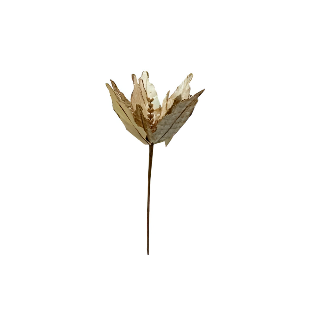 Flor navideña 26.5cm stsd2307 dorado
