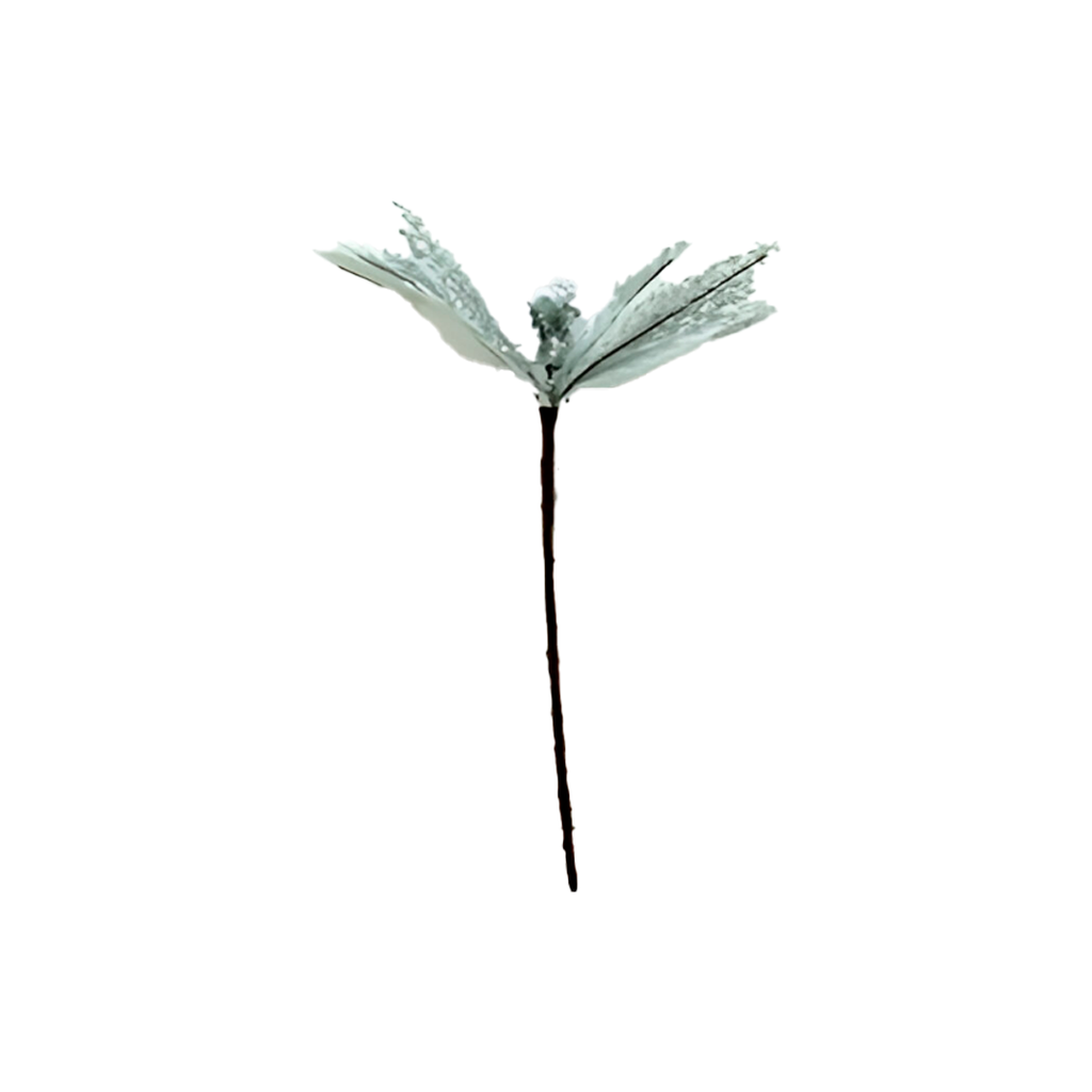 Flor navideña 26cm 2cs2201-0140 blanco