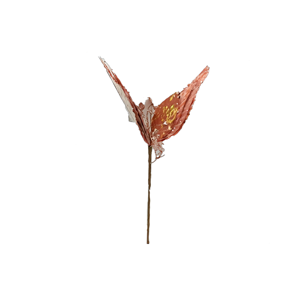 Flor navideña 32cm mh1160 rose gold