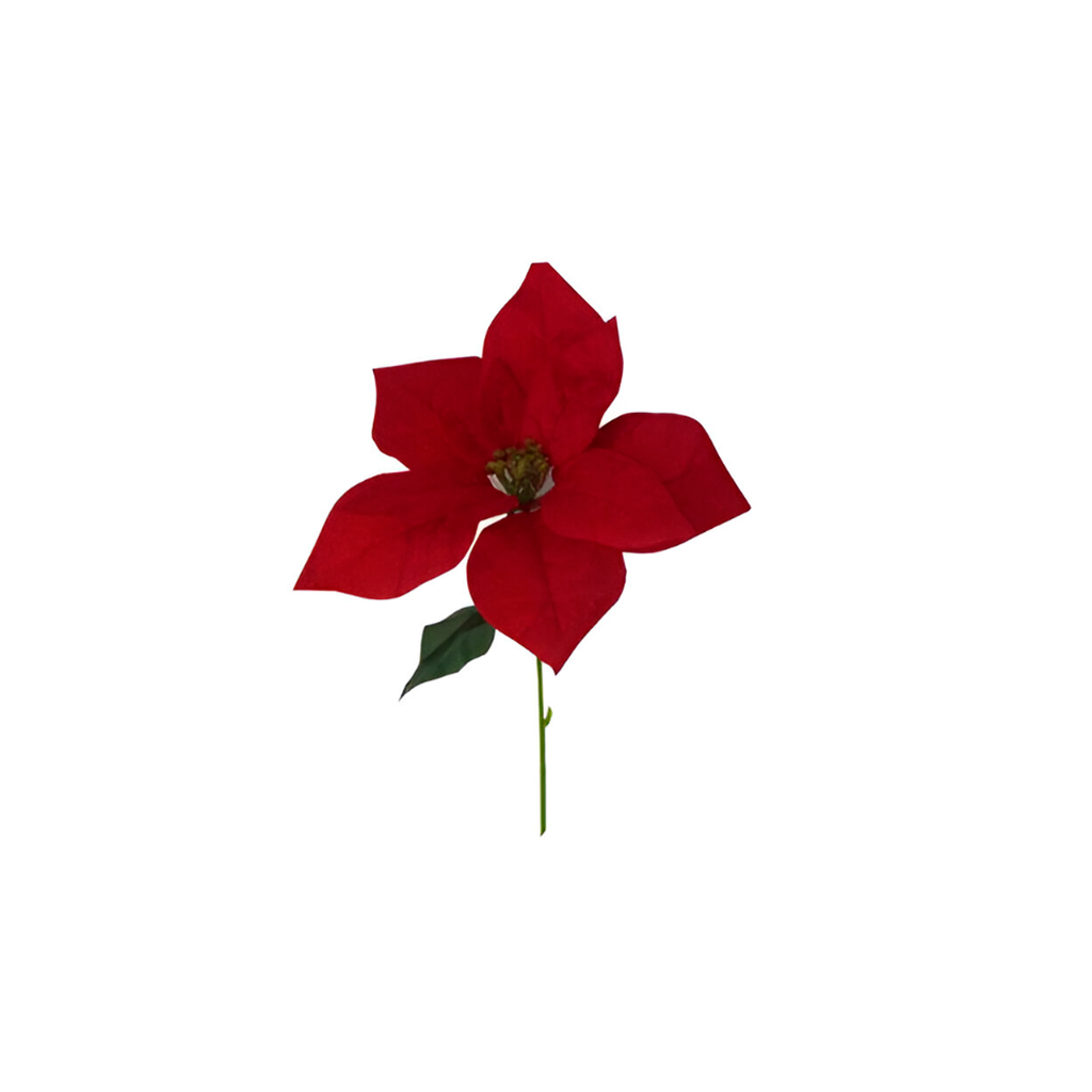 Flor navideña pascua 21x42cm 2cs2103 rojo