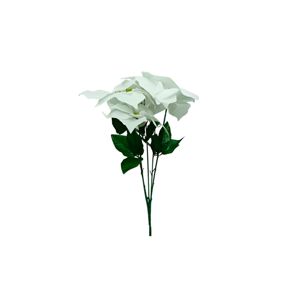 Flor navideña pascua 50cm 2-cs1602-931 blanco