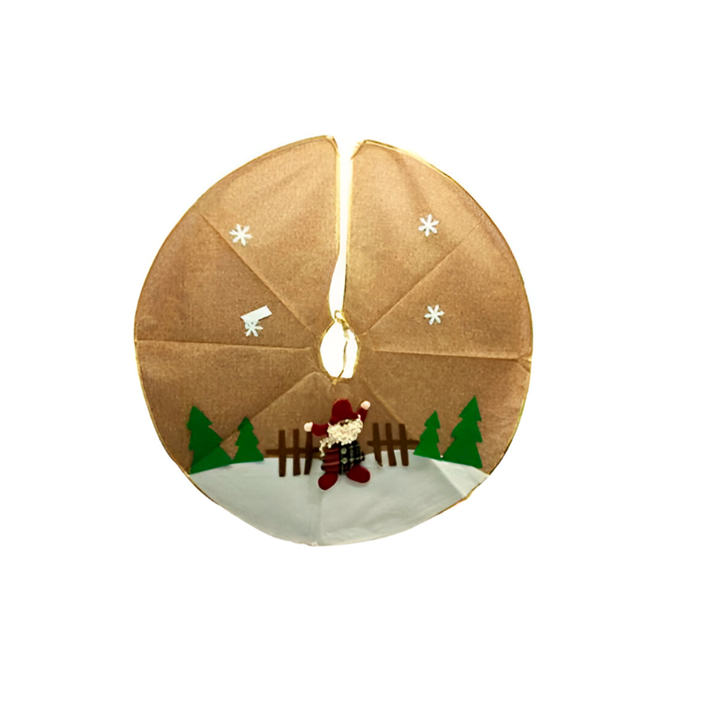 Forro navideño 70cm base/árbol 0722003 forma santa