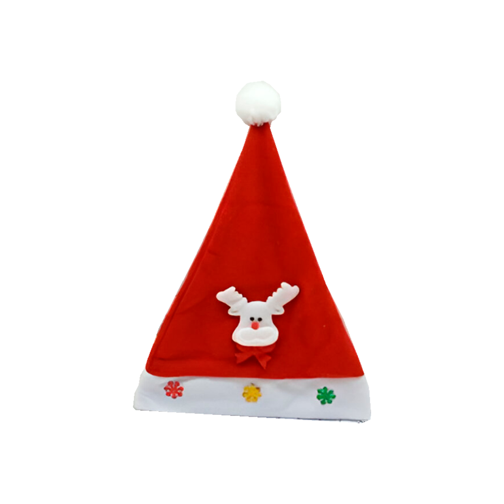 Gorro navideño copo 30x40cm stwx3233 rojo
