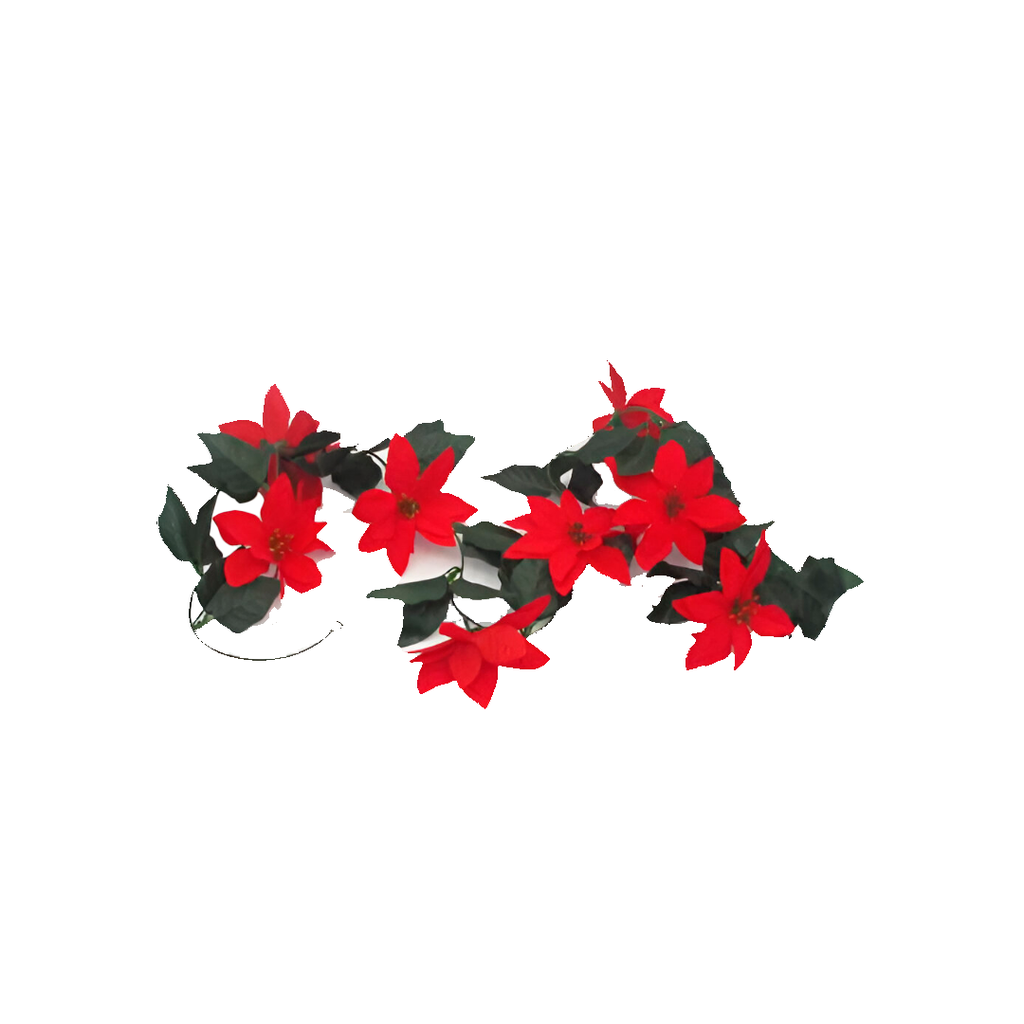 Guirnalda navidad con pascua 190cm rojo