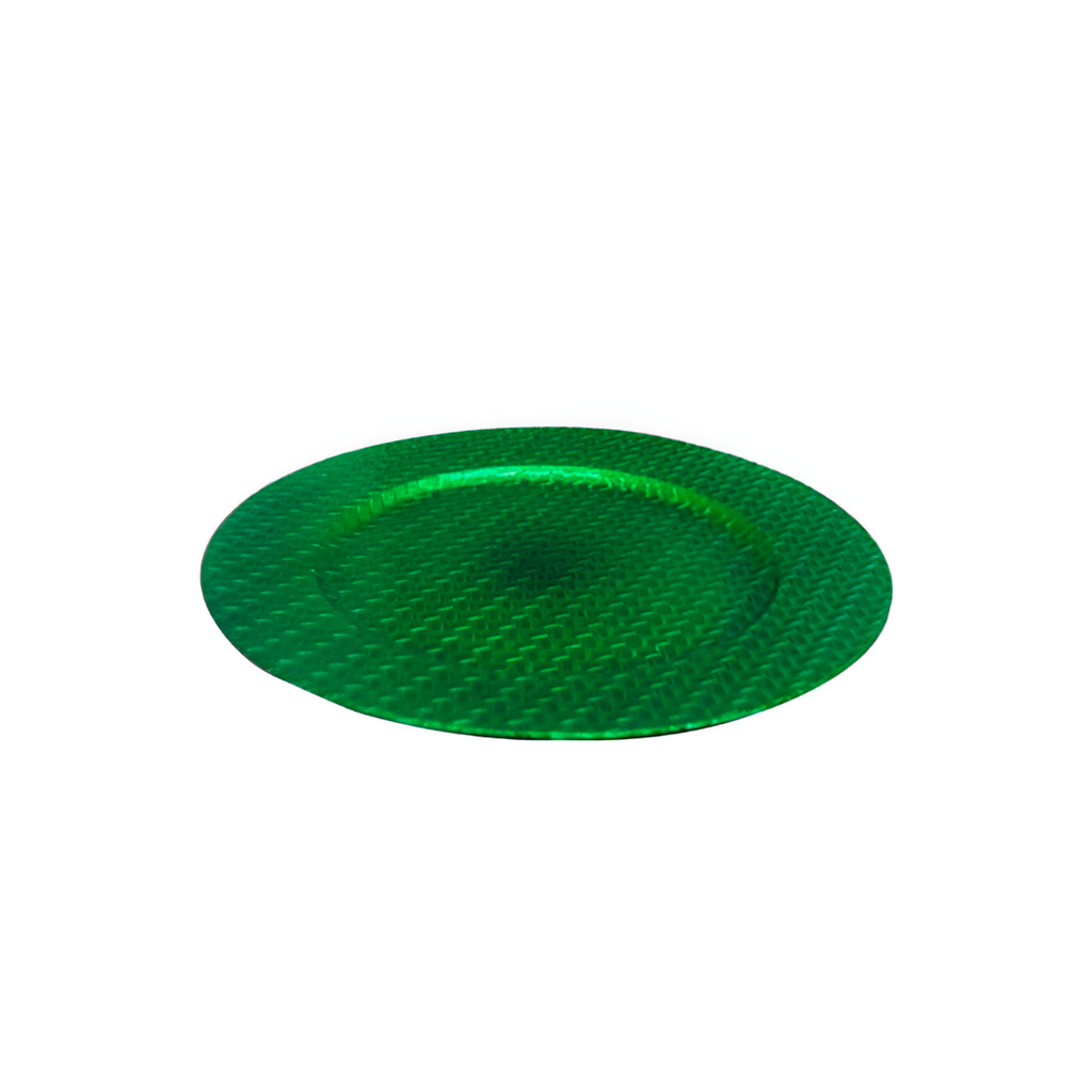 Plato decorativo navideño plastico 33cm verde