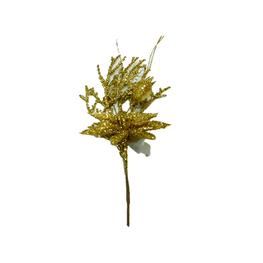 Rama navideña 25cm l21-744 dorado