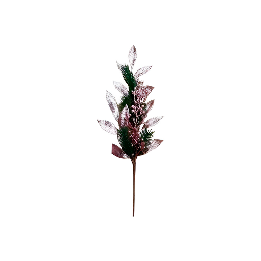 Rama navideña 60cm xs1043704mg rosa/dorado