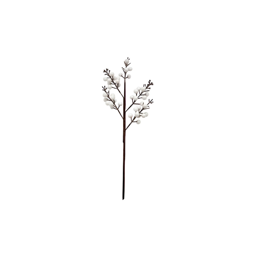 Rama navideña con bayas 45cm cs2201-0110 blanco