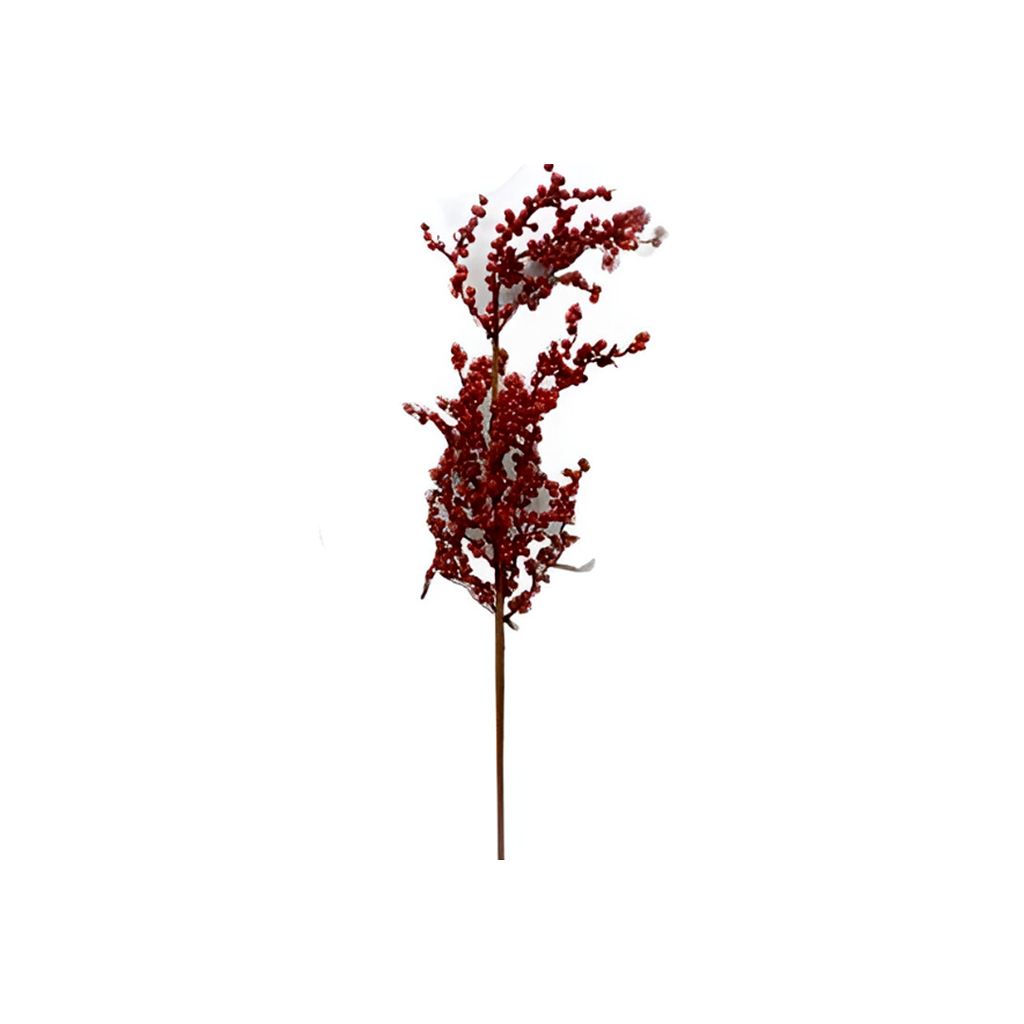 Rama navideña con bayas 86cm 2-cs2103-1261 rojo