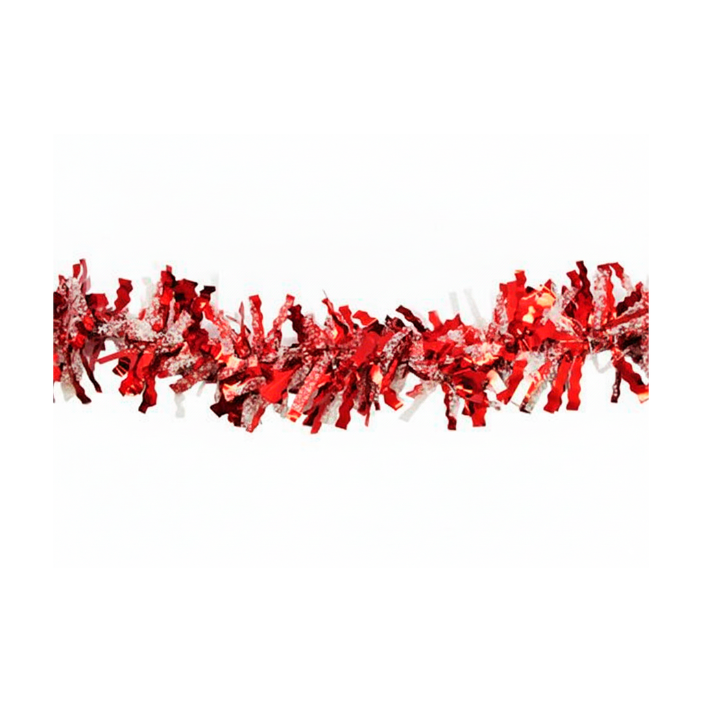 Sereno navideña 2.7mx9cm 2-cs1503-1445 rojo/transparente