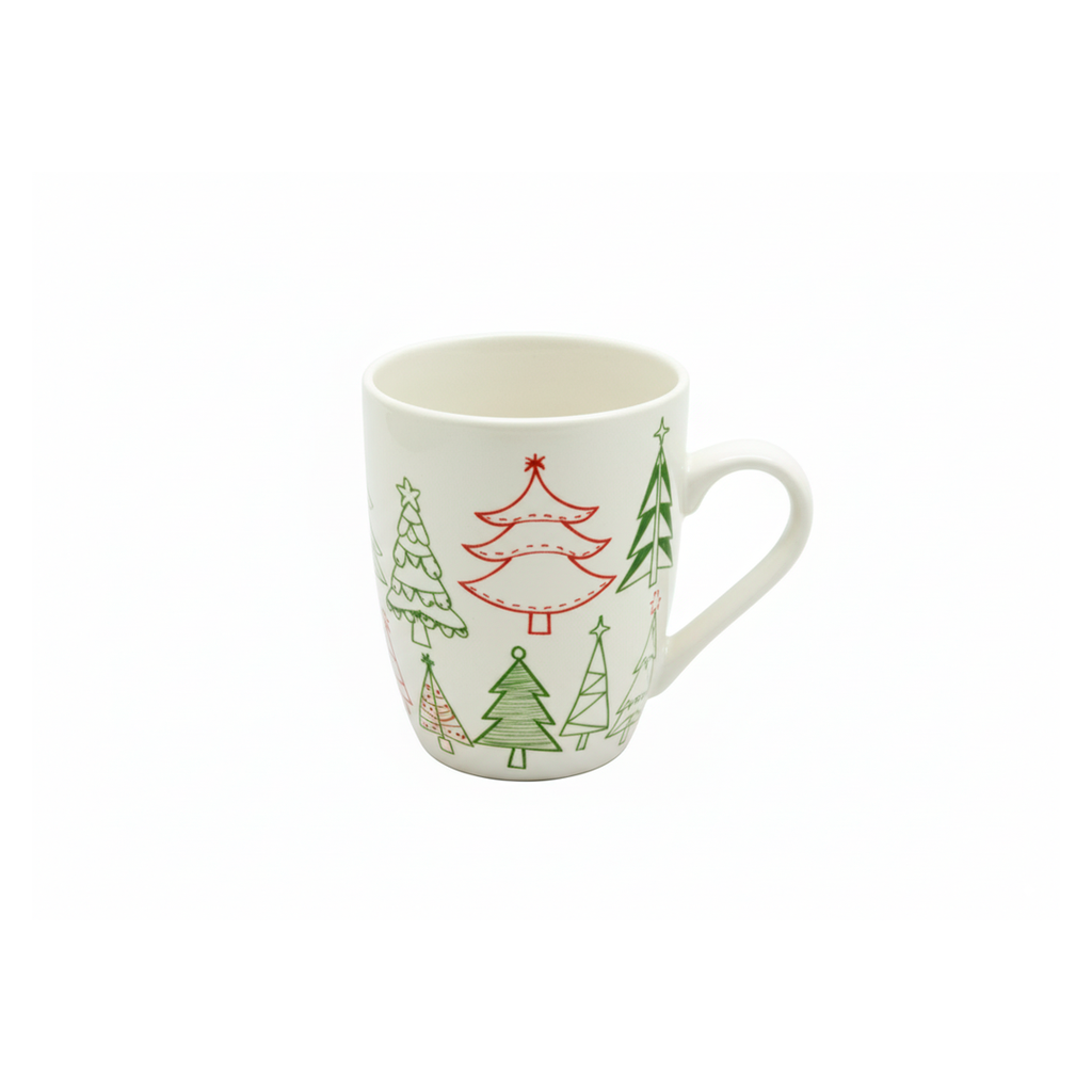 Taza navideña ceramica 8x10.3cm 2-cs2207-0617