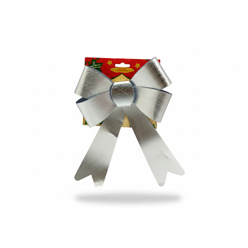 Chongo navideño 17x26cm plateado
