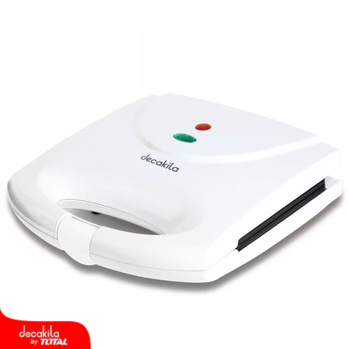 Sandwichera doble antiadherente 800w decakila kuec012w blanco