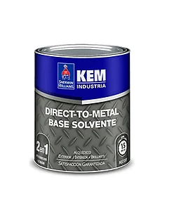 Kem direct-to-metal  solvente 1/4-galon sherwin williams negro mate