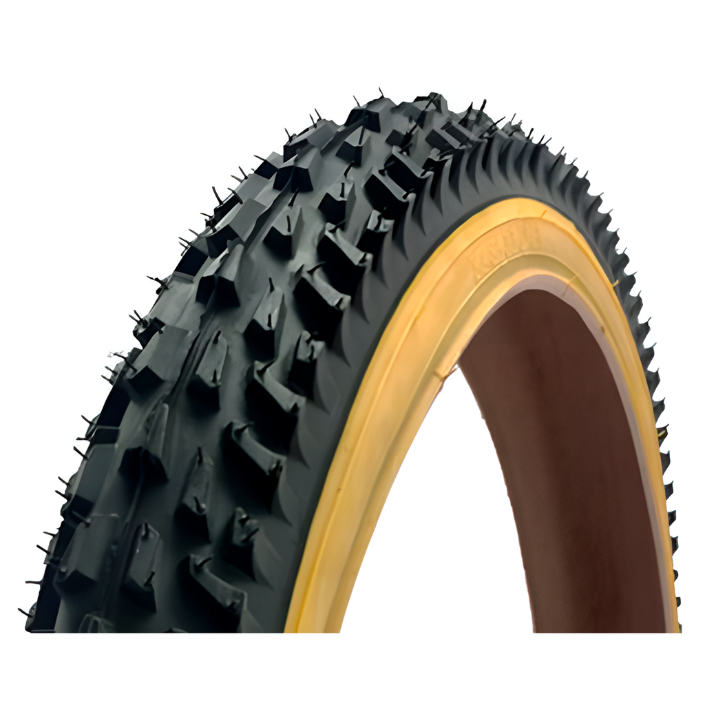 Llanta de bicicleta 24x210 kenda k837 negra franja amarilla