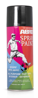 Pintura en spray abro 011 negro brillante