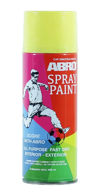 Pintura spray abro 053 amarillo brillante