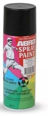 Pintura en spray mate abro 012 negro