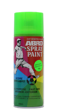 Pintura en spray abro 104 verde fluorescente