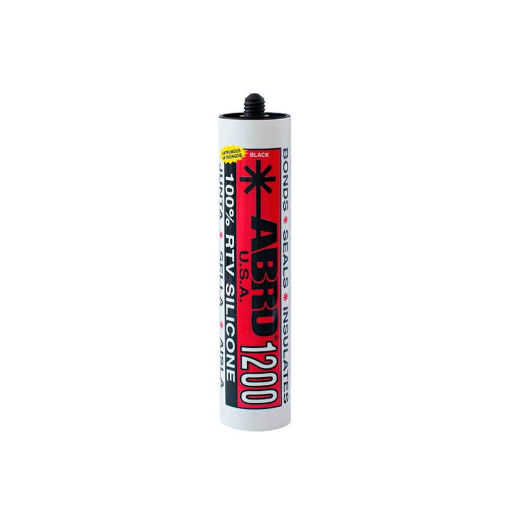 Silicon en tubo 10 onzas abro ss-1200 negro