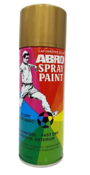 Pintura en spray 18 kilates abro 030 super dorado