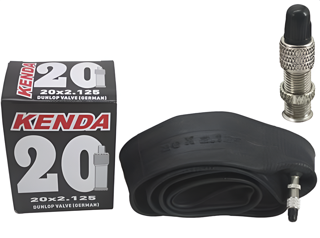 Neumatico de caucho para bicicleta 20x2.125 con valvula kenda negro