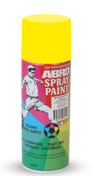 Pintura en spray abro 052 amarillo suave