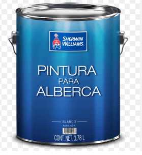 Pintura para piscina 1/4-galon a5lsa11 sherwin williams azul real