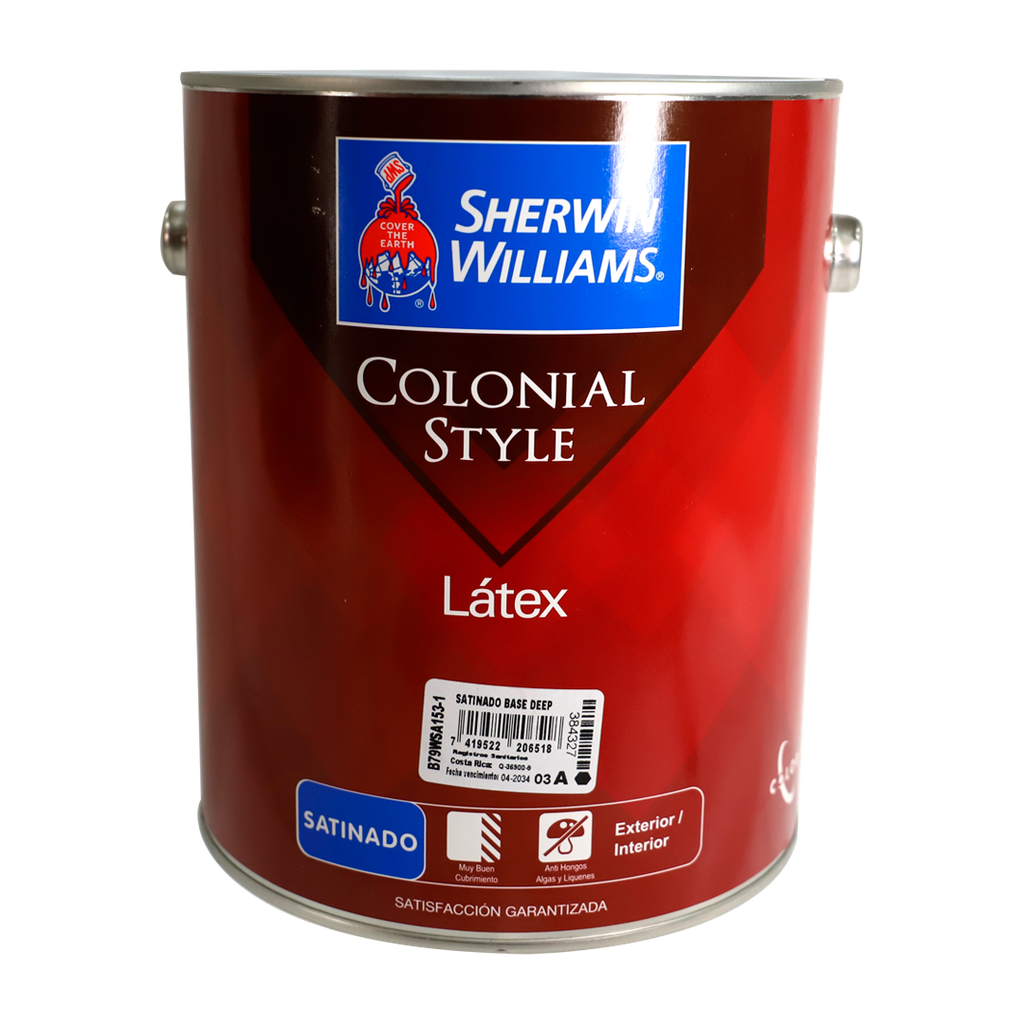 Base ultra profunda latex colonial 1-/4 galon sherwin williams satinado