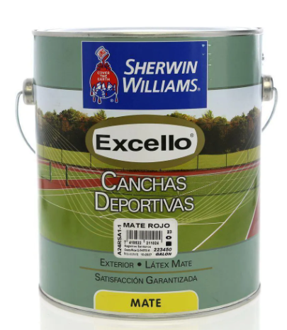 Pintura para canchas deportivas 1-galon sherwin williams rojo