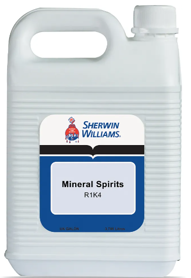 Diluyente mineral bote plastico para barniz 1-galon sherwin williams transparente