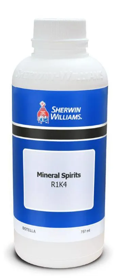 Diluyente mineral bote plastico para barniz 1/4 litro sherwin williams transparente