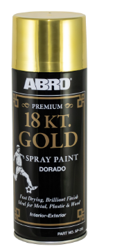 Pintura en spray 18kt abro sp-318-c dorado