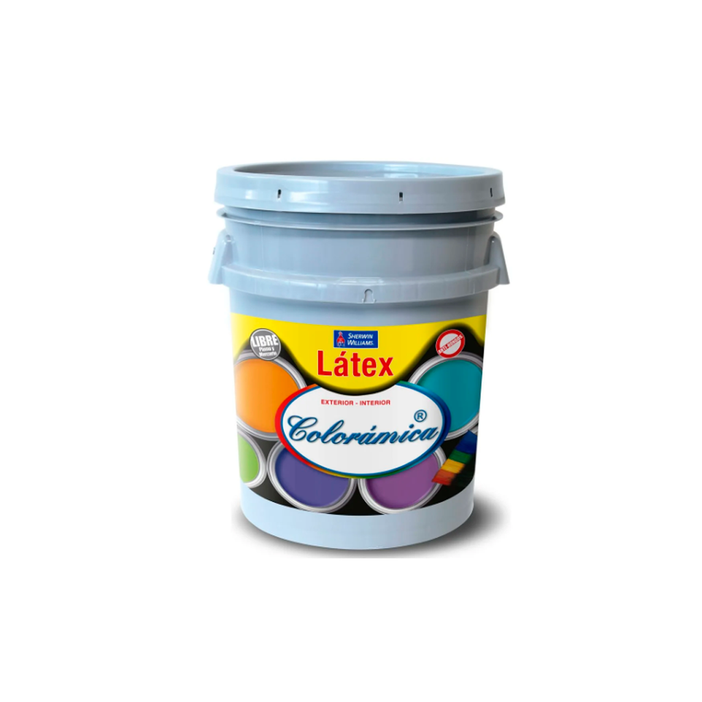 Pintura coloramica latex 1-cubeta sherwin williams celeste oceano