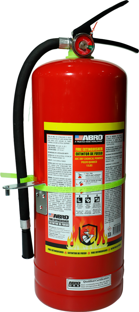 Extinguidor recargable 15 libra abro fe-939