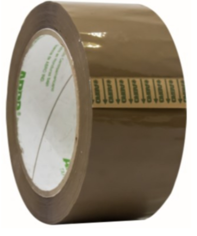 Tape avana con codigo de barra 2"x100yd abro cafe