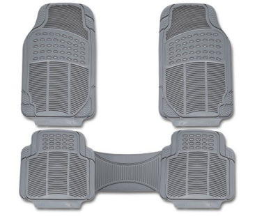 Alfombra de hule para carro 3 piezas abro cm1210p3 gris