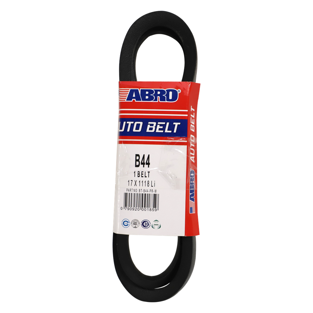 Banda de hule para carro b-44 abro bt-b44-pr-w negra