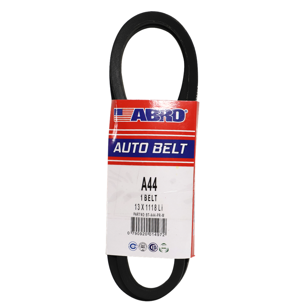 Banda de hule para carro a-44 abro bt-a44-pr-w negra