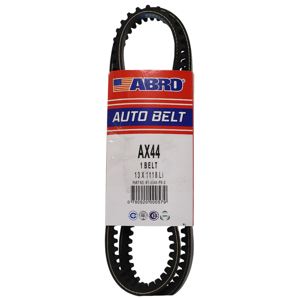 Banda de hule para carro ax-44 dentada abro negra